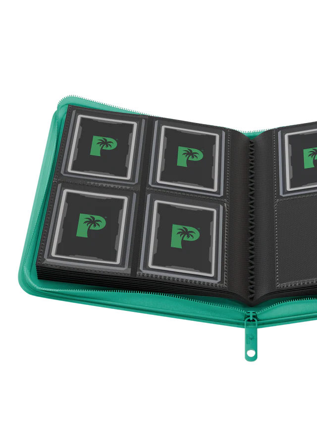 4-Pocket Top Loader Binder - Turquoise [Palms off Gaming]
