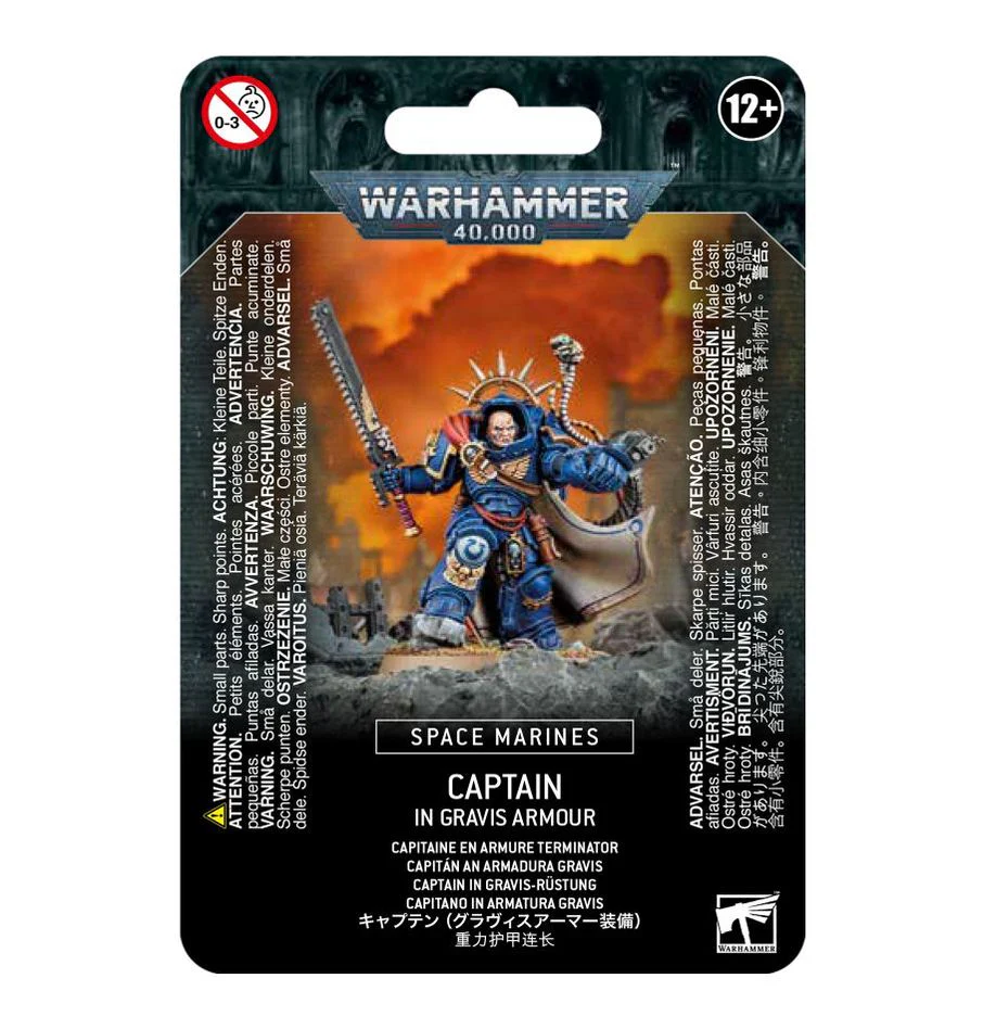 48-70 Space Marines: Captain in Gravis Armour