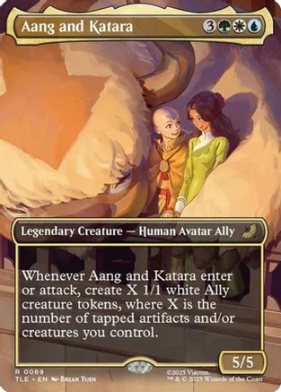 Aang and Katara (Borderless)  [Avatar: The Last Airbender: Eternal-Legal] Foil
