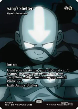 Aang's Shelter - Teferi's Protection (Borderless)  [Avatar: The Last Airbender: Eternal-Legal] Foil