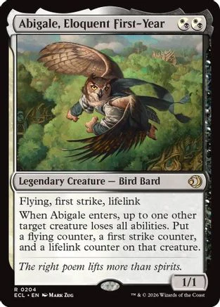 Abigale, Eloquent First-Year  [Lorwyn Eclipsed]