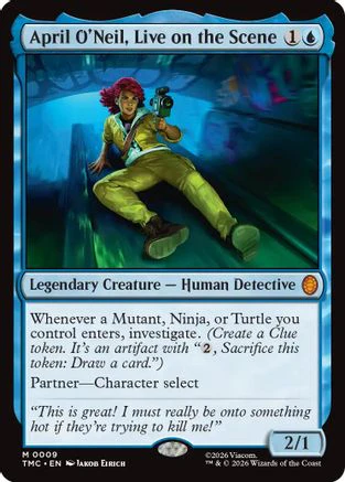 April O'Neil, Live on the Scene  [Commander: Teenage Mutant Ninja Turtles] Foil