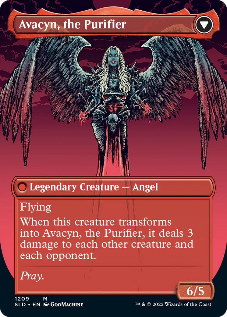 Archangel Avacyn // Avacyn, the Purifier (Display Commander) (Borderless) [Secret Lair: From Cute to Brute] Foil - Image 2