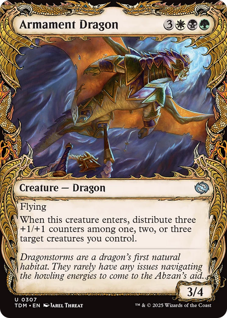 Armament Dragon (Showcase) [Tarkir: Dragonstorm] Foil