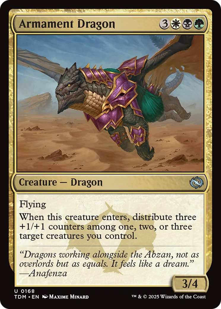 Armament Dragon [Tarkir: Dragonstorm] Foil