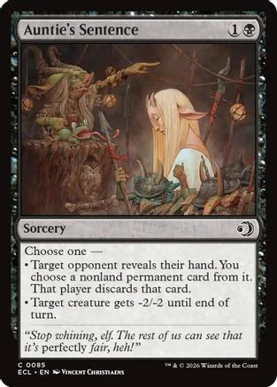 Auntie's Sentence  [Lorwyn Eclipsed] Foil