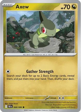 Axew 070/086  - Reverse Holofoil SV Black Bolt - Common