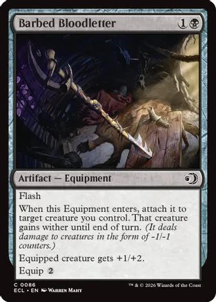 Barbed Bloodletter  [Lorwyn Eclipsed]