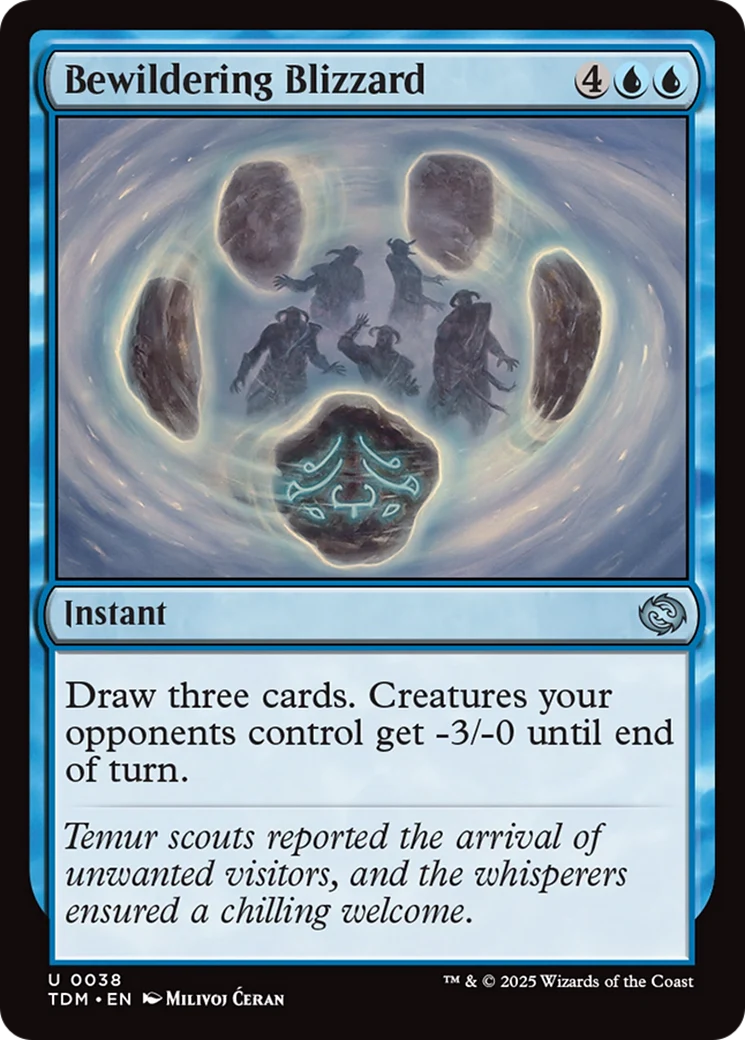 Bewildering Blizzard [Tarkir: Dragonstorm] Foil