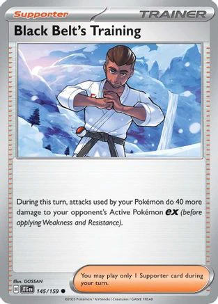 Black Belt's Training (145/159) [Scarlet & Violet: Journey Together] Reverse Holofoil