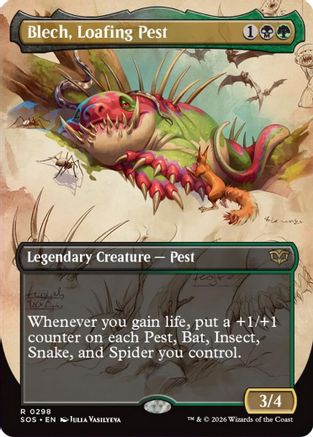 Blech, Loafing Pest (Borderless)  [Secrets of Strixhaven]