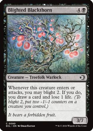 Blighted Blackthorn  [Lorwyn Eclipsed] Foil