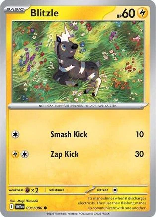 Blitzle (028/086) [Scarlet & Violet: White Flare] Reverse Holofoil