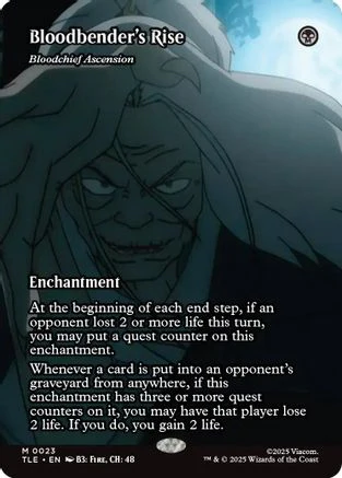 Bloodbender's Rise - Bloodchief Ascension (Borderless)  [Avatar: The Last Airbender: Eternal-Legal] Foil