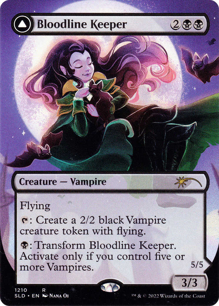 Bloodline Keeper // Lord of Lineage (Display Commander) (Borderless) [Secret Lair: From Cute to Brute] Foil - Image 3