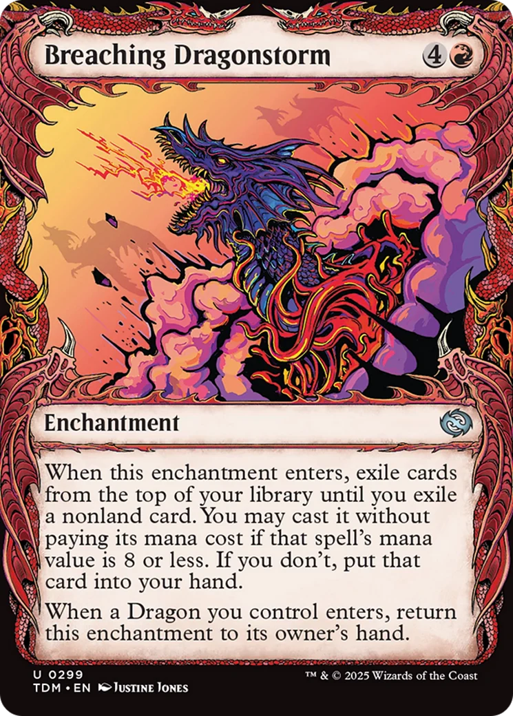 Breaching Dragonstorm (Showcase) [Tarkir: Dragonstorm] Foil