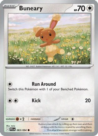 Buneary 083  - Reverse Holofoil ME02 Phantasmal Flames - Common