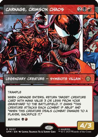 Carnage, Crimson Chaos (Borderless)  [Marvel's Spider-Man] Foil