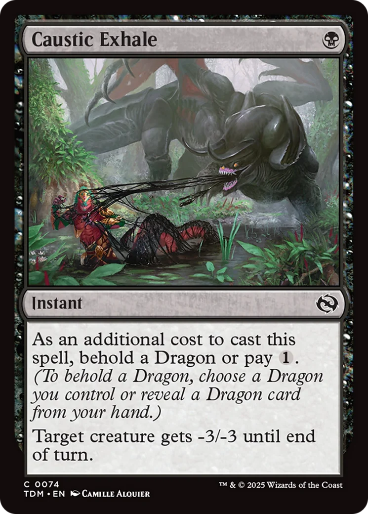 Caustic Exhale [Tarkir: Dragonstorm] Foil