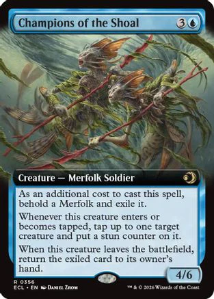 Champions of the Shoal (Extended Art)  [Lorwyn Eclipsed] Foil