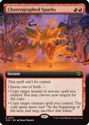 Choreographed Sparks (Extended Art)  [Secrets of Strixhaven]