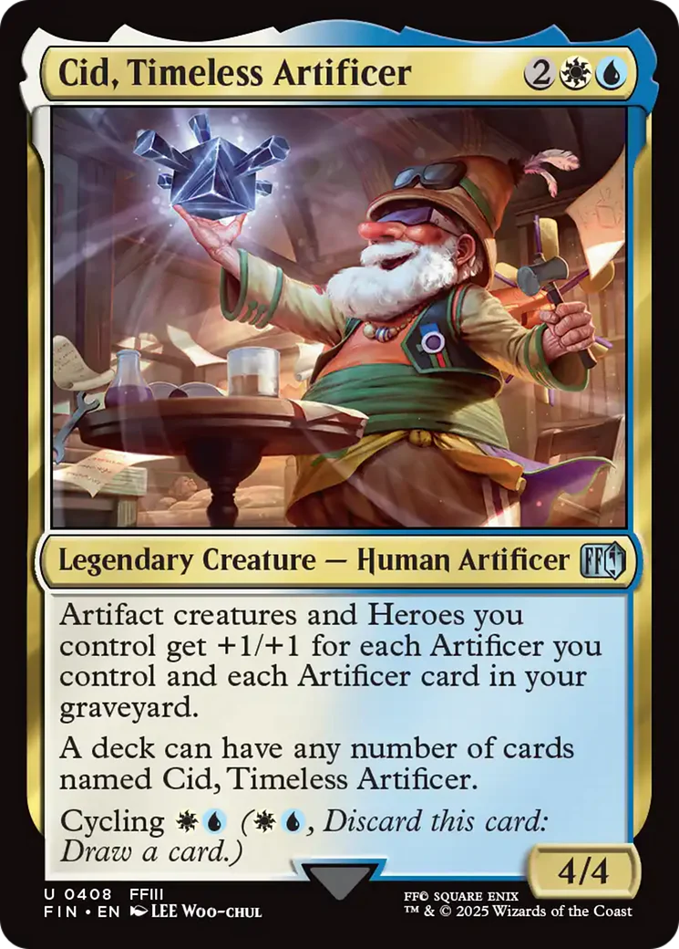 Cid, Timeless Artificer (0408) [FINAL FANTASY] Foil
