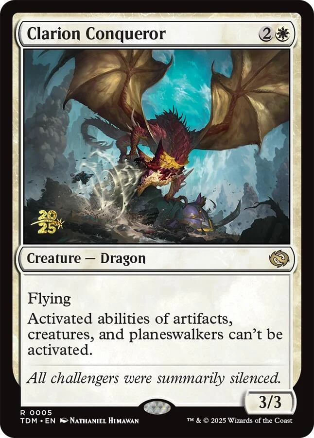 Clarion Conqueror [Tarkir: Dragonstorm Prerelease Promos] Foil
