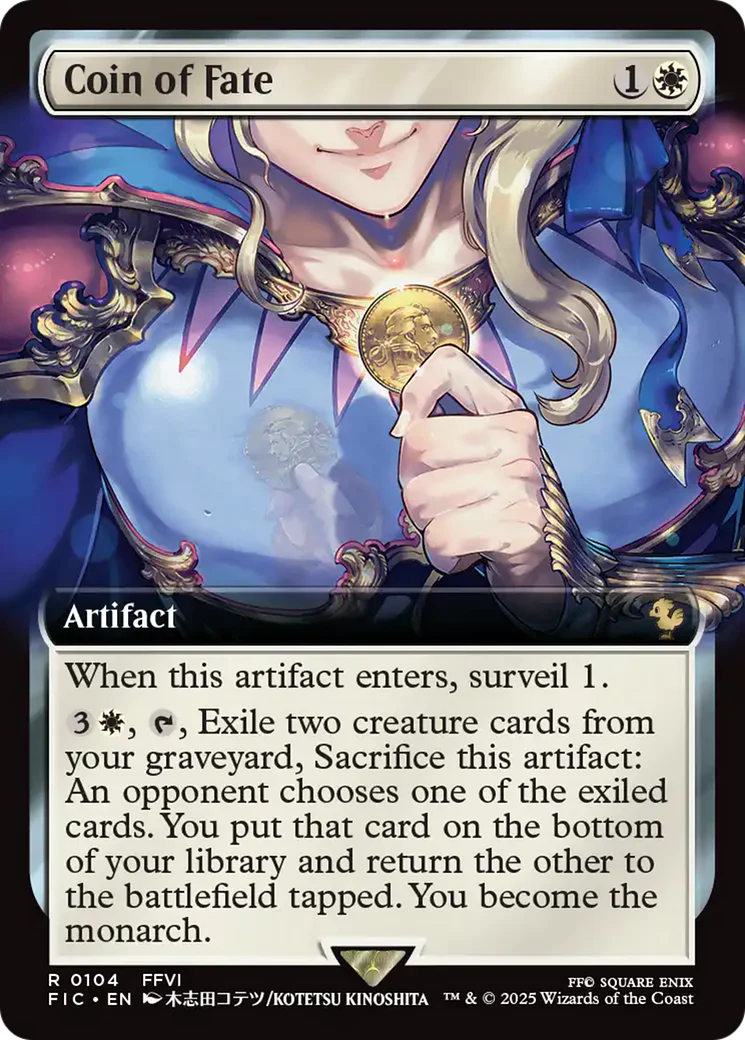 Coin of Fate (Extended Art) [FINAL FANTASY Commander] Foil