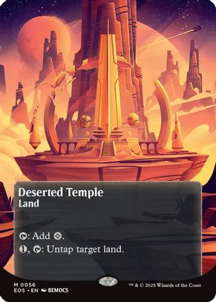 Deserted Temple (0056) (Borderless)  [Edge of Eternities: Stellar Sights] Foil