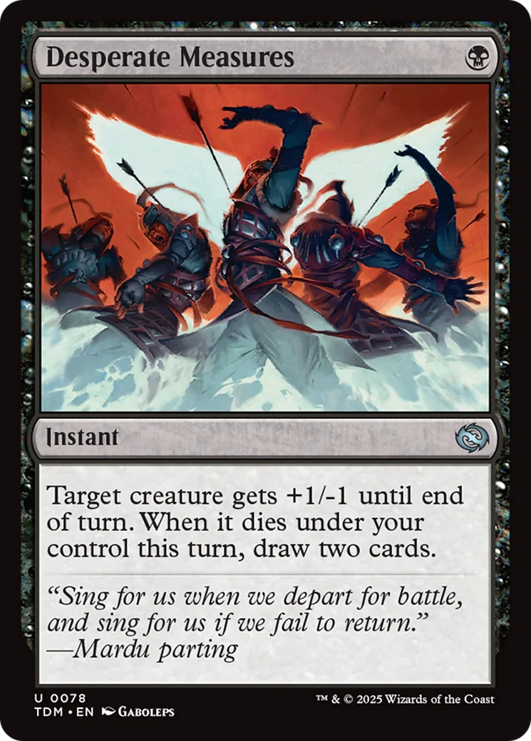 Desperate Measures [Tarkir: Dragonstorm] Foil