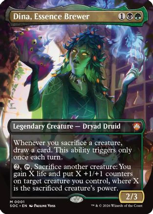 Dina, Essence Brewer (Borderless)  [Commander: Secrets of Strixhaven] Foil
