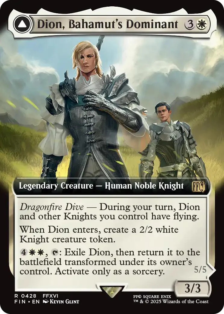 Dion, Bahamut's Dominant // Bahamut, Warden of Light (Extended Art) [FINAL FANTASY]