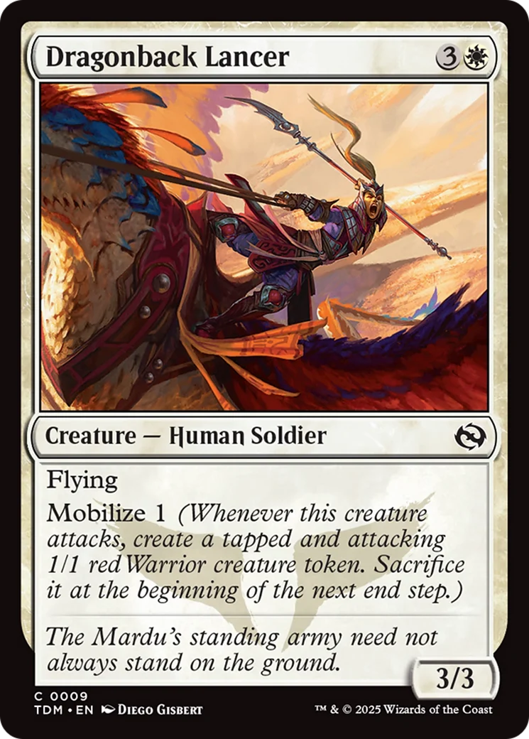 Dragonback Lancer [Tarkir: Dragonstorm] Foil