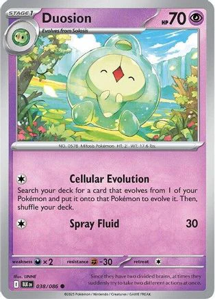 Duosion 041/086  - Reverse Holofoil SV Black Bolt - Common