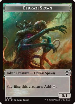 Eldrazi Spawn // Worm Double-Sided Token  [Commander: Secrets of Strixhaven]
