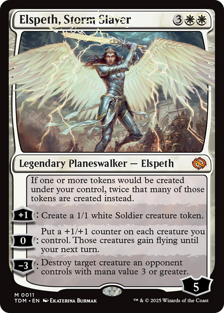 Elspeth, Storm Slayer [Tarkir: Dragonstorm] Foil