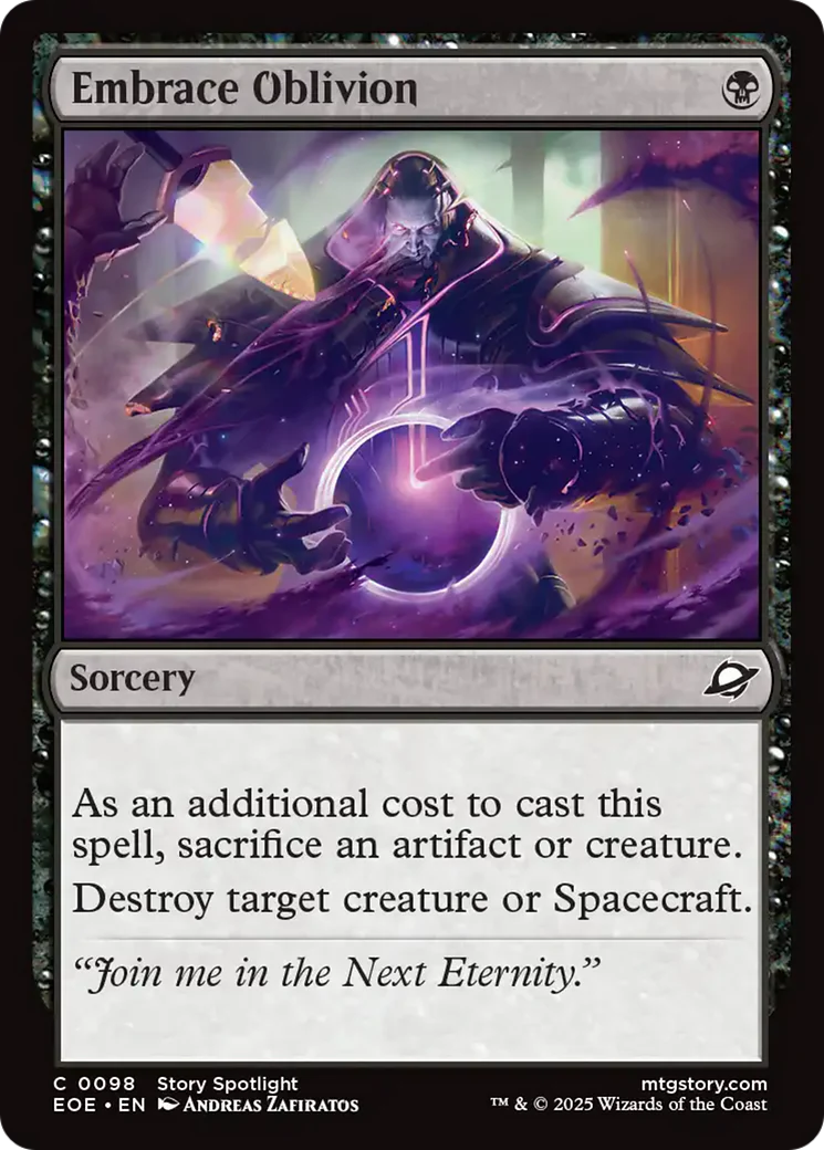 Embrace Oblivion [Edge of Eternities] Foil