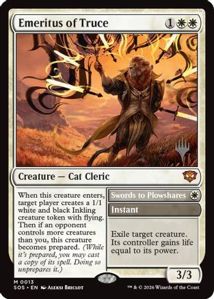 Emeritus of Truce  [Promo Pack: Secrets of Strixhaven] Foil