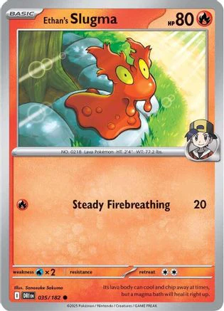 Ethan's Slugma (035/182) [Scarlet & Violet: Destined Rivals] Reverse Holofoil