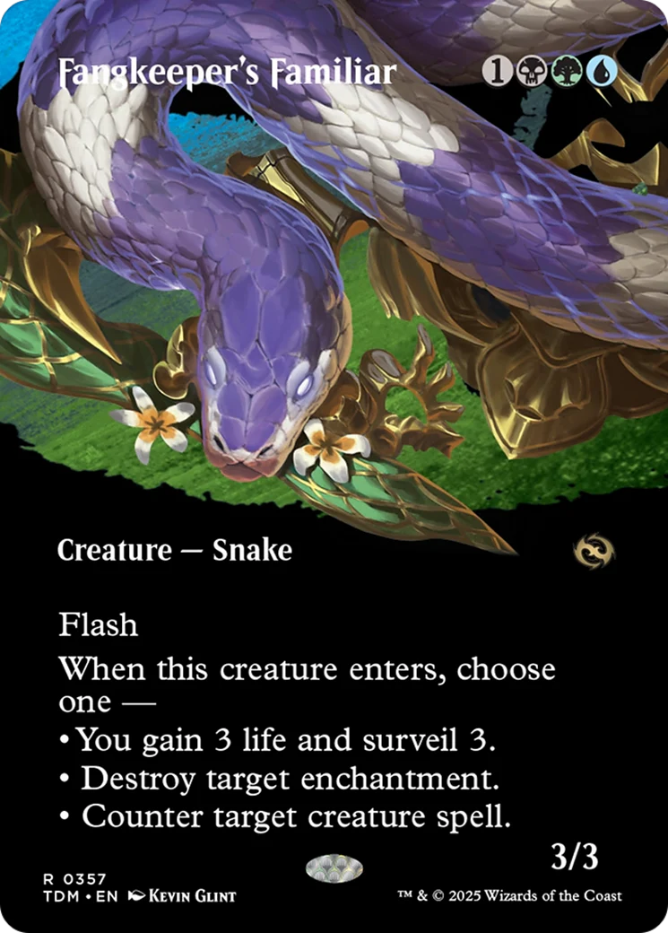 Fangkeeper's Familiar (Borderless) [Tarkir: Dragonstorm] Foil
