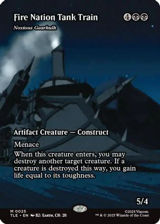 Fire Nation Tank Train - Noxious Gearhulk (Borderless)  [Avatar: The Last Airbender: Eternal-Legal]