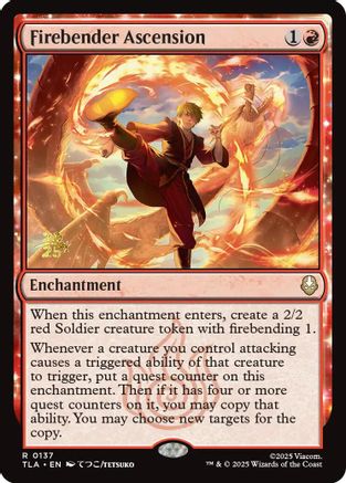 Firebender Ascension  [Prerelease Cards] Foil