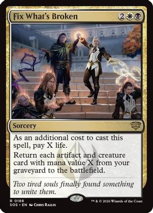 Fix What's Broken  [Promo Pack: Secrets of Strixhaven] Foil