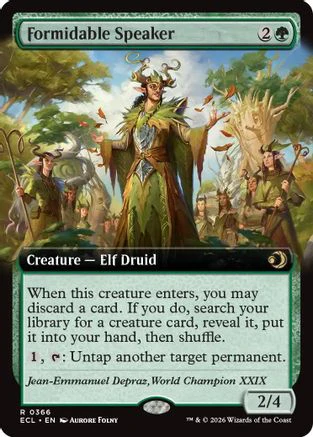 Formidable Speaker (Extended Art)  [Lorwyn Eclipsed]
