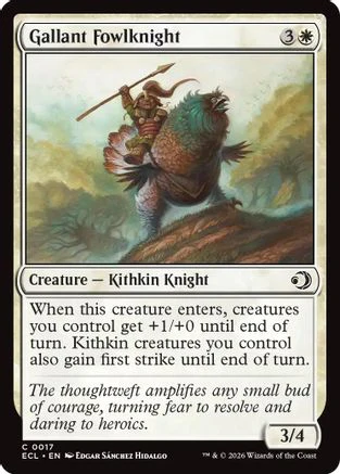 Gallant Fowlknight  [Lorwyn Eclipsed] Foil