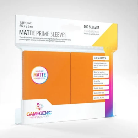 Gamegenic Matte Prime Sleeves - 100ct. (Standard Size) ORANGE
