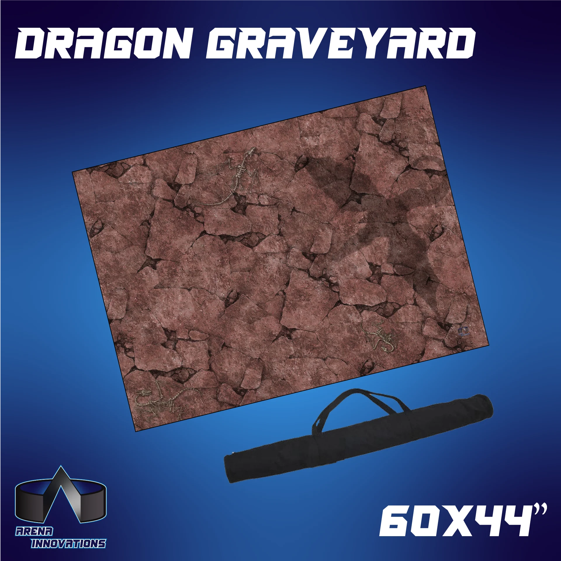 Gaming Arena Gaming Mat: 60x44" - Dragon Graveyard