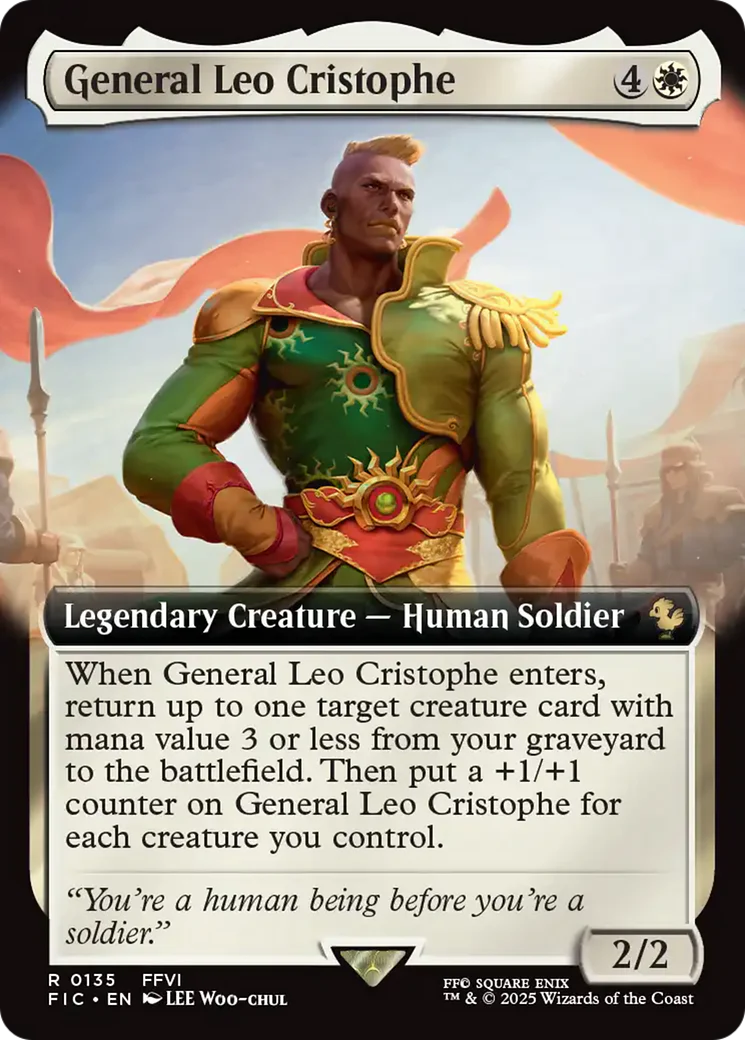 General Leo Cristophe (Extended Art) [FINAL FANTASY Commander] Foil