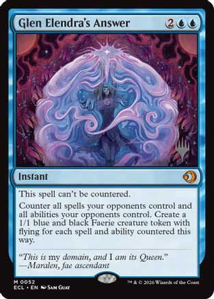 Glen Elendra's Answer  [Promo Pack: Lorwyn Eclipsed] Foil