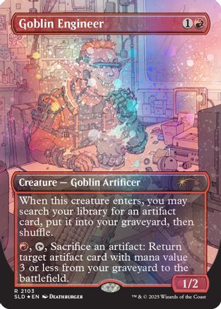 Goblin Engineer (Galaxy Foil)  [Secret Lair Drop Series] Foil